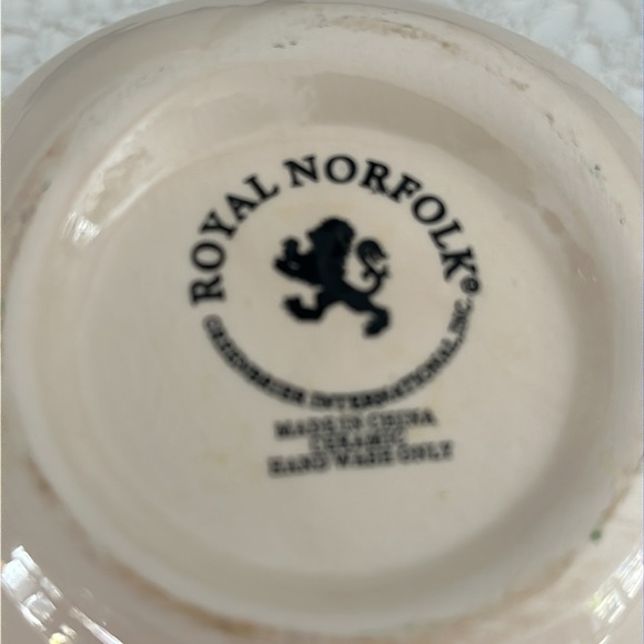 Royal Norfolk Santa Face Holiday Red White Coffee Tea Dining Mug - Picture 4 of 8